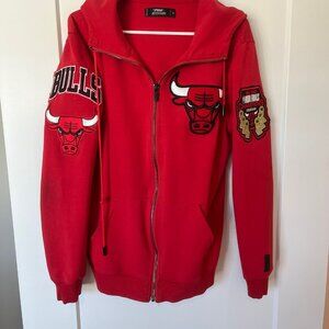 Pro Standard Chicago Bulls Hoodie Red Size L Embroidered NBA 6x Champions